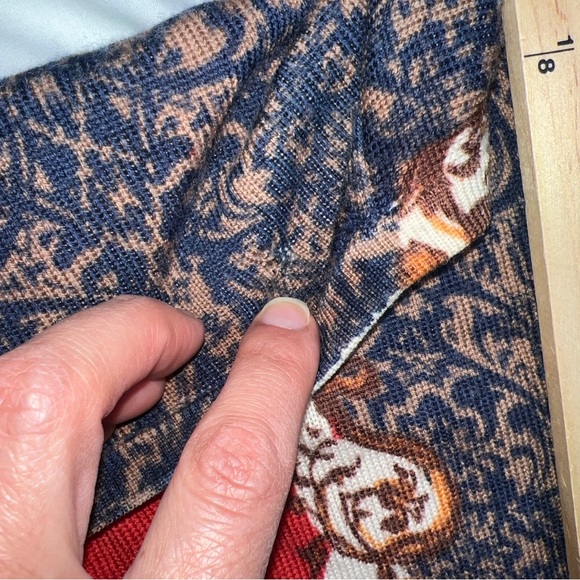 Lord & Taylor fine Merino Wool print Cardigan Sweater Button Front sz PM A050523 - Picture 3 of 5